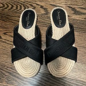 Dior espadrille sandals